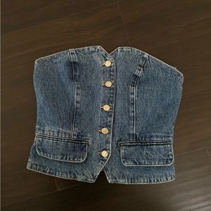 NWT Pull & Bear Denim Vest